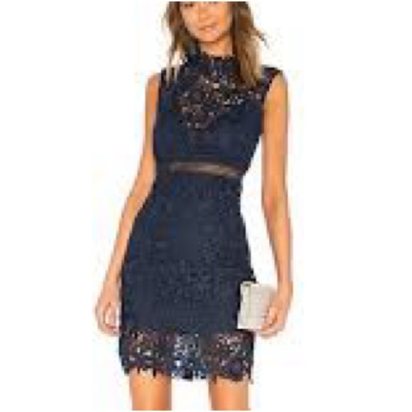 Romeo & Juliet Couture, Rich Navy, Floral Cut-Lace,Unique Design, EUC, Size S - Picture 5 of 14